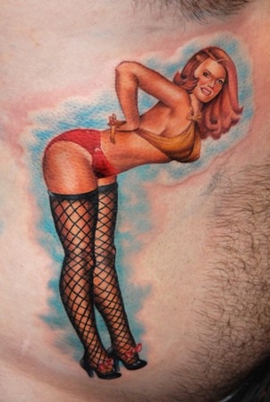 Tattoos - Classic pin up tattoo - 47100